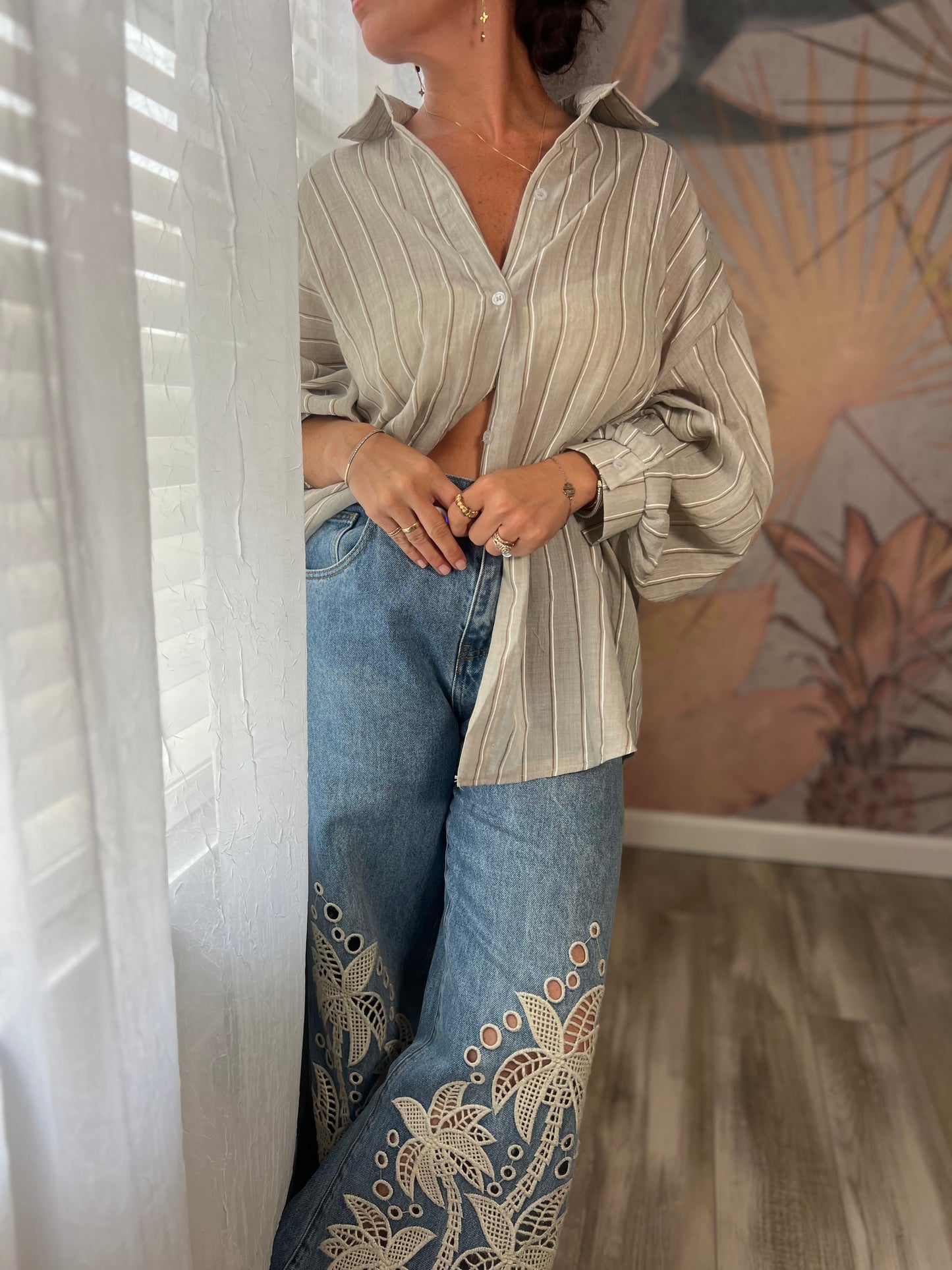 Timeless Striped Woven