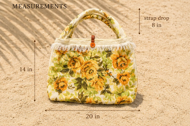Beach Bum Vintage Fringe Tote