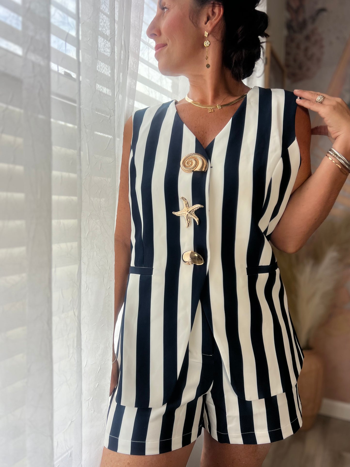 Nautical Stripe Vest