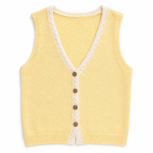 Butter Yellow Vest Top