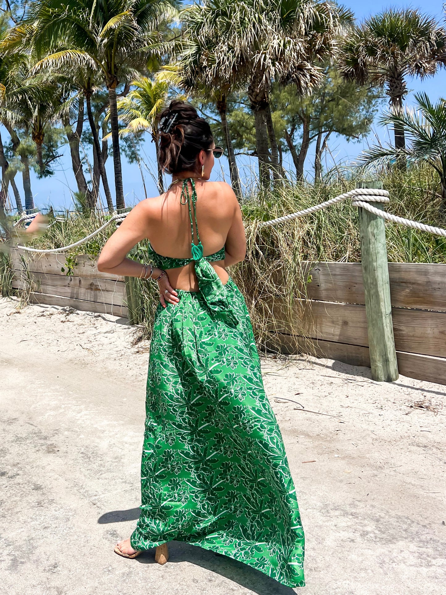Tropics Green Dress
