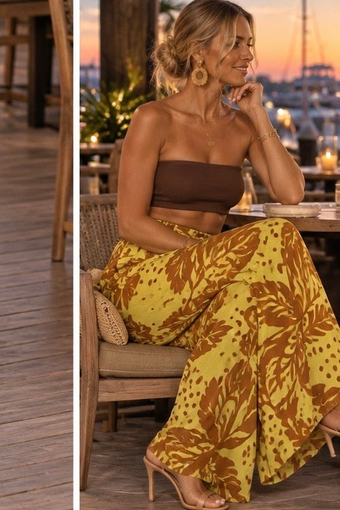 Toasted Lime Sheer Pants