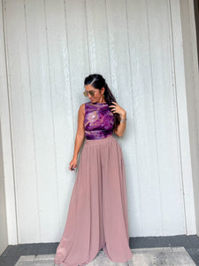 Ultra Wide Leg Chiffon Pants