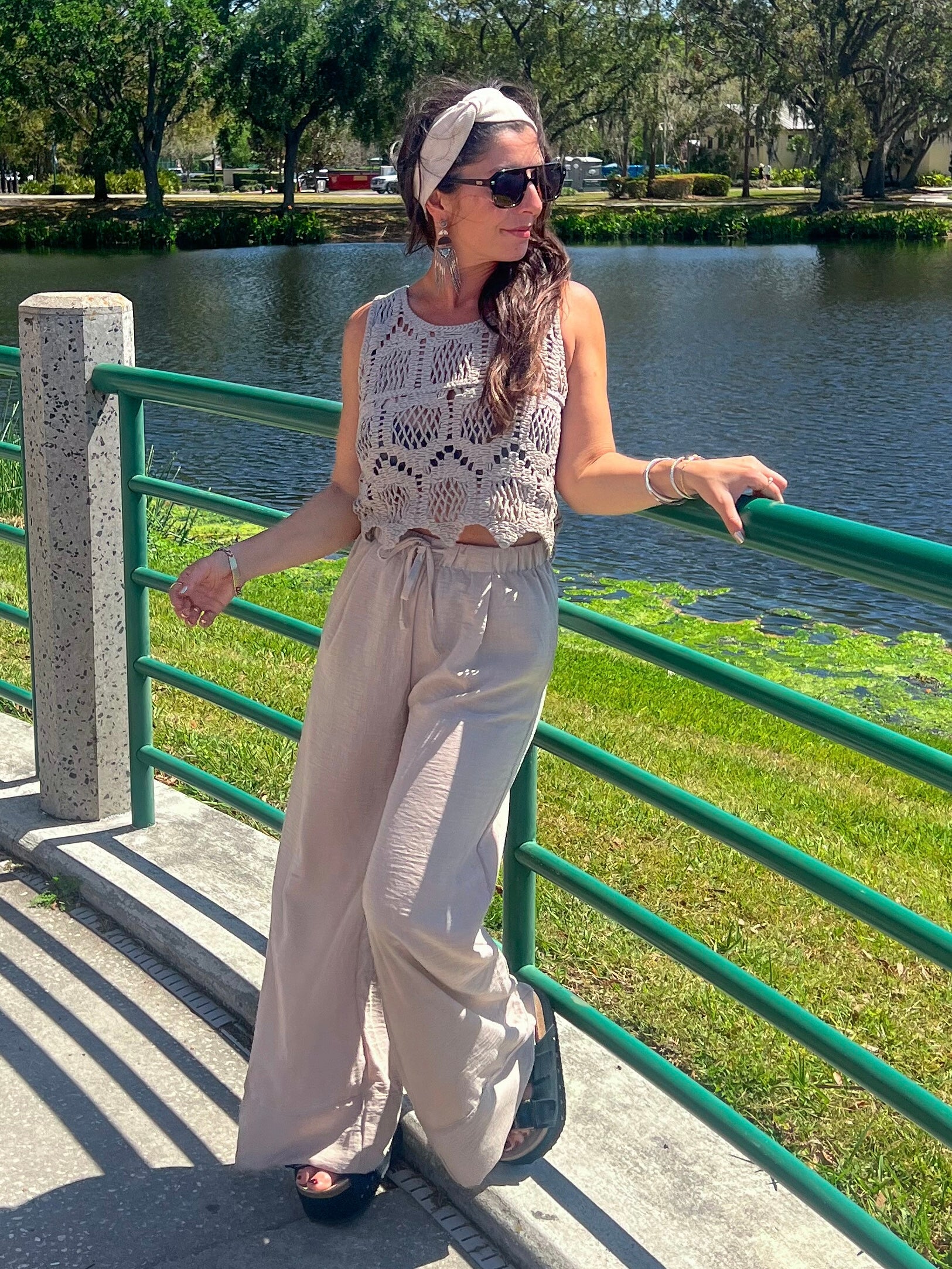 Khaki Travel Trouser