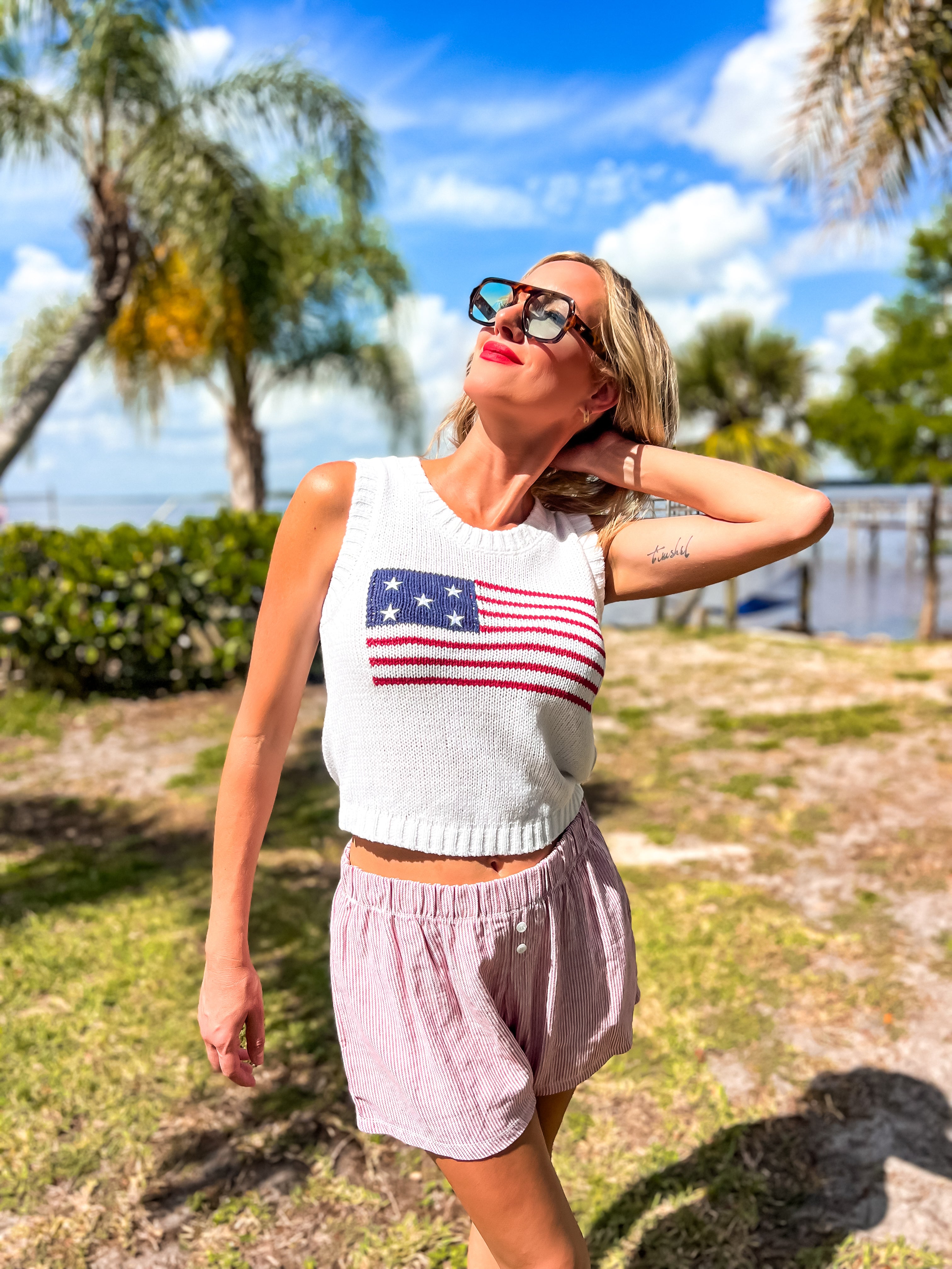 USA Flag Sweater
