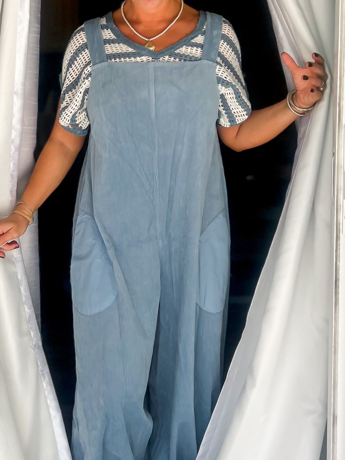 Coastal Cord Overalls