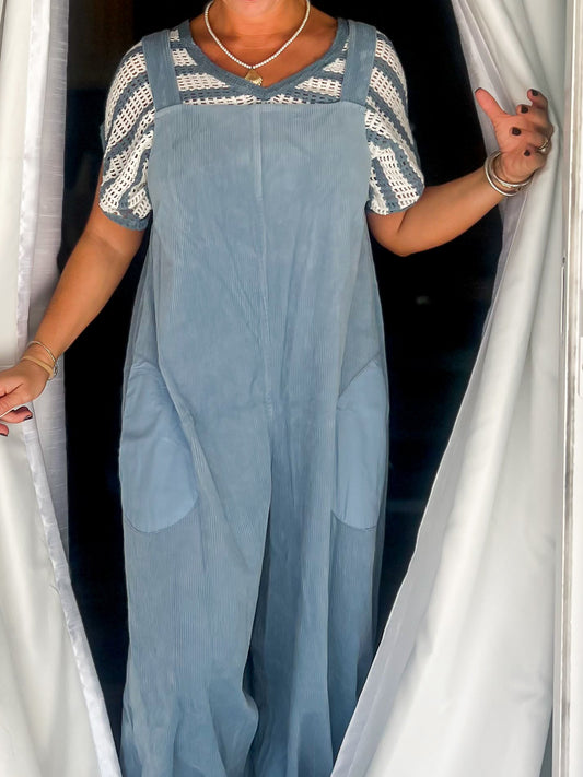 Coastal Cord Overalls