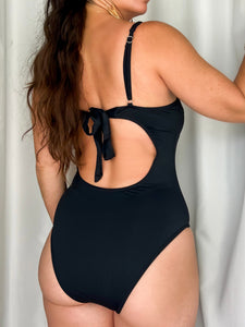 Slick Black One-Piece