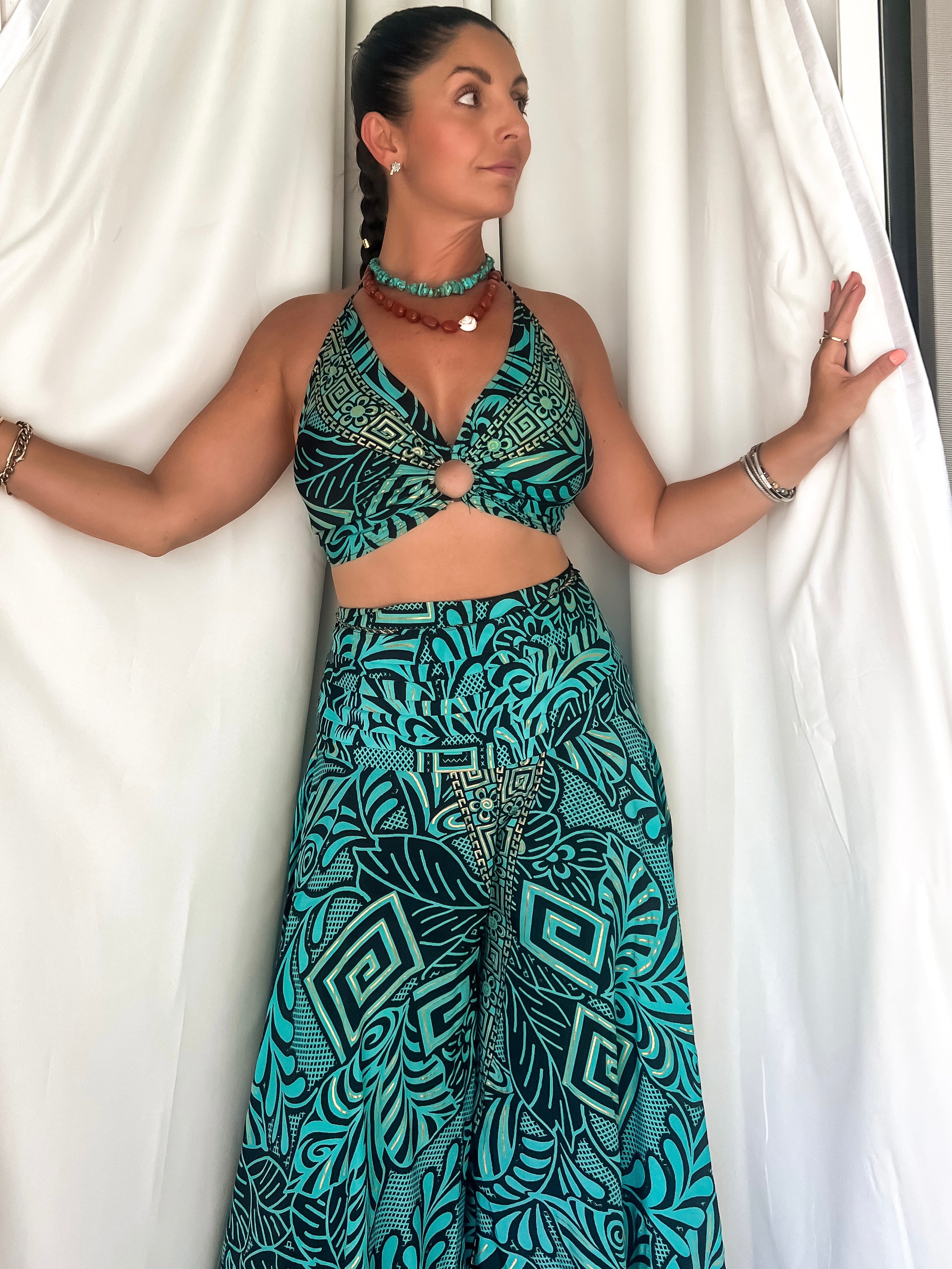 Teal Two Piece Set