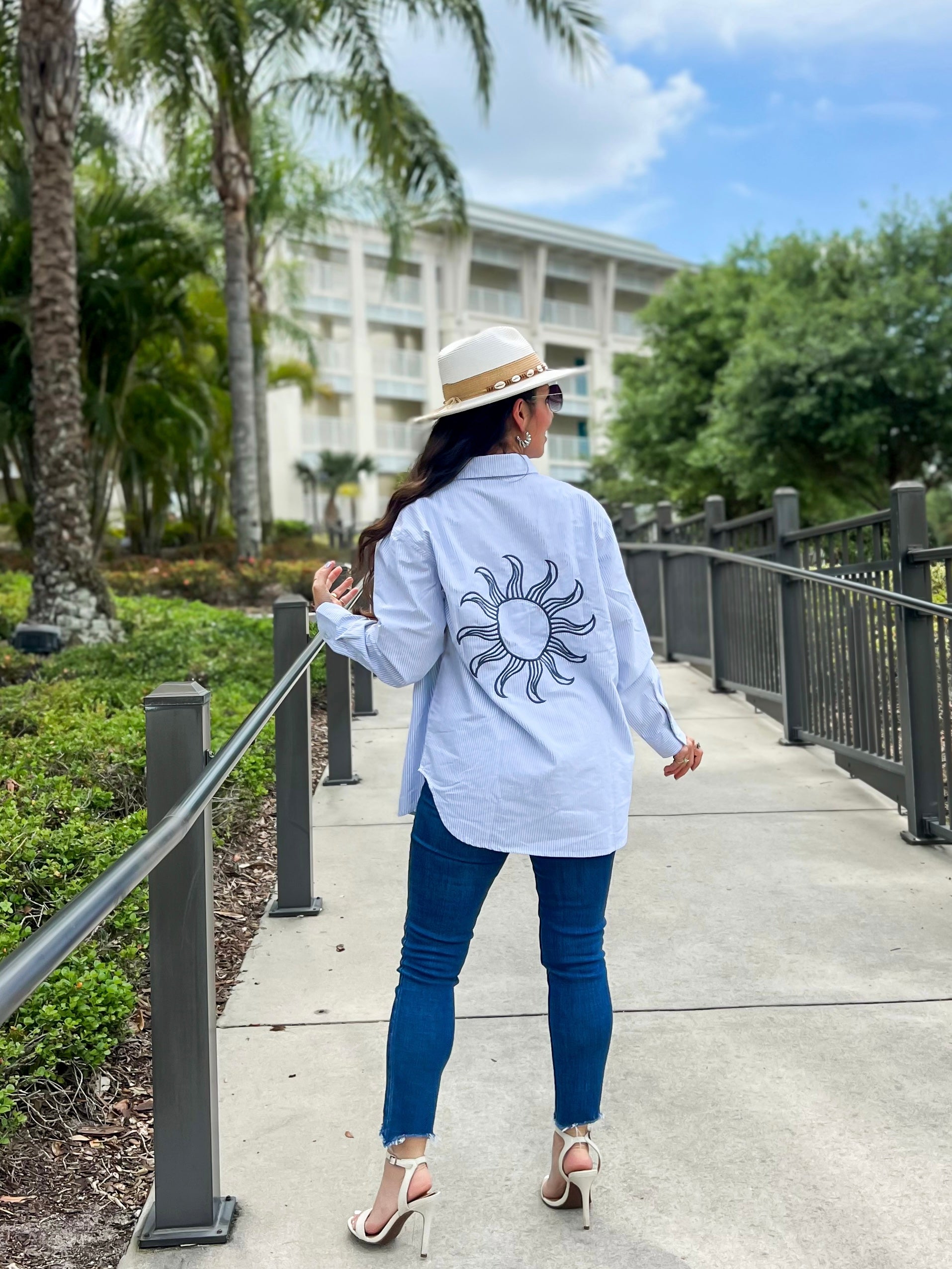 Sun at Sea Striped Shirt