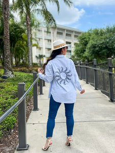 Sun at Sea Striped Shirt