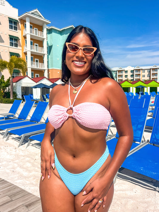 Crinkle Blue Bottoms