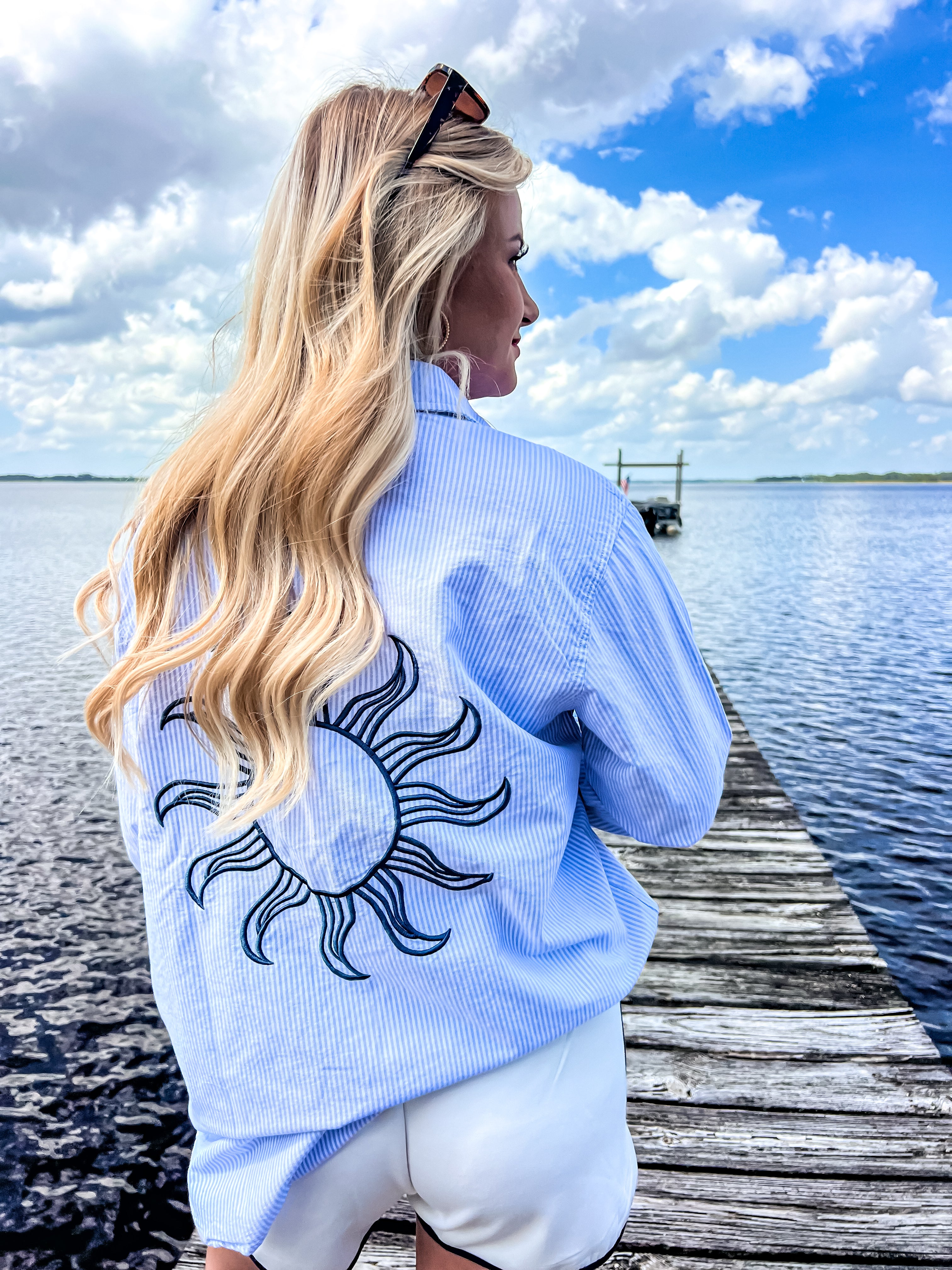 Sun at Sea Striped Shirt