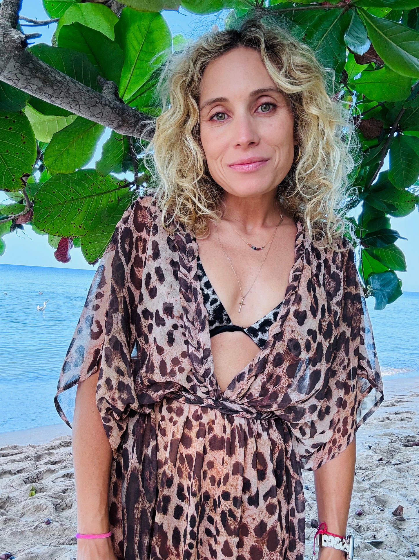 Sheer Cheetah Coverup