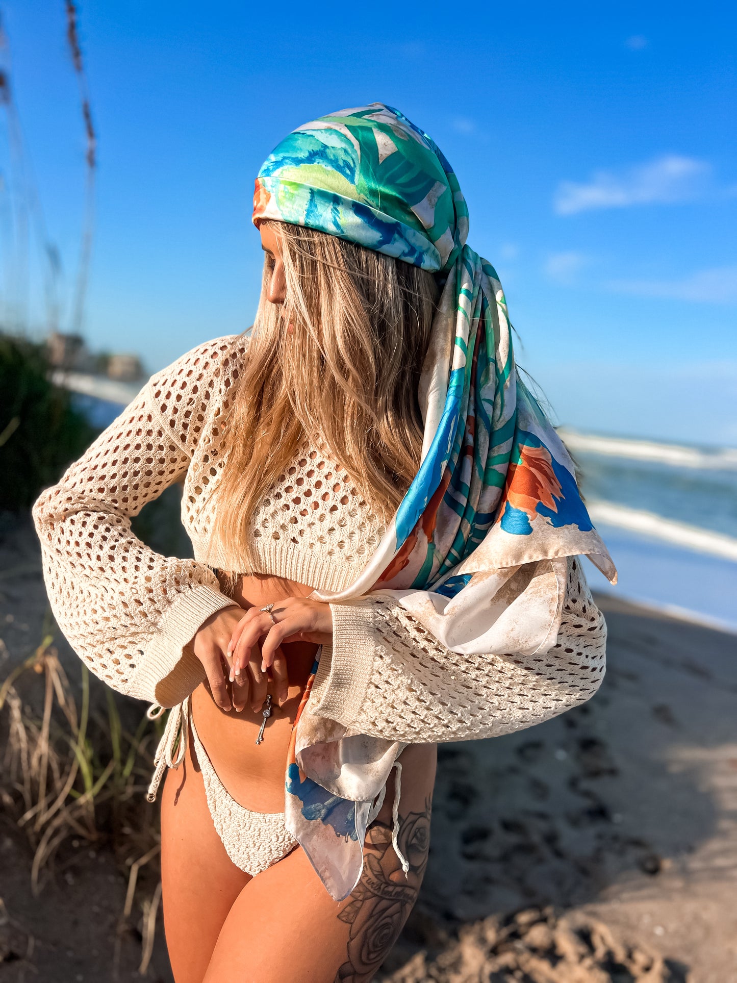 Open Weave Mega Crop