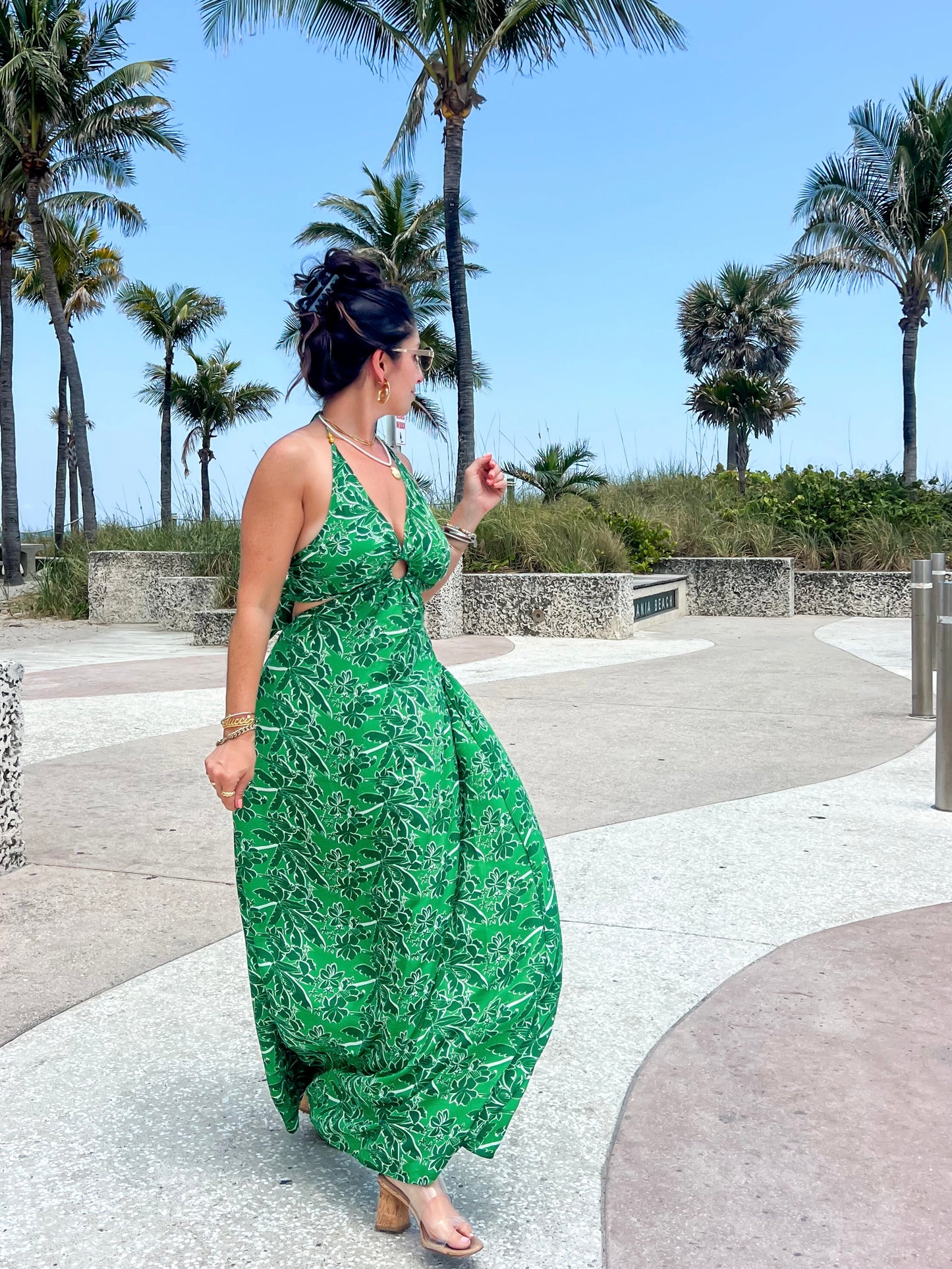 Tropics Green Dress