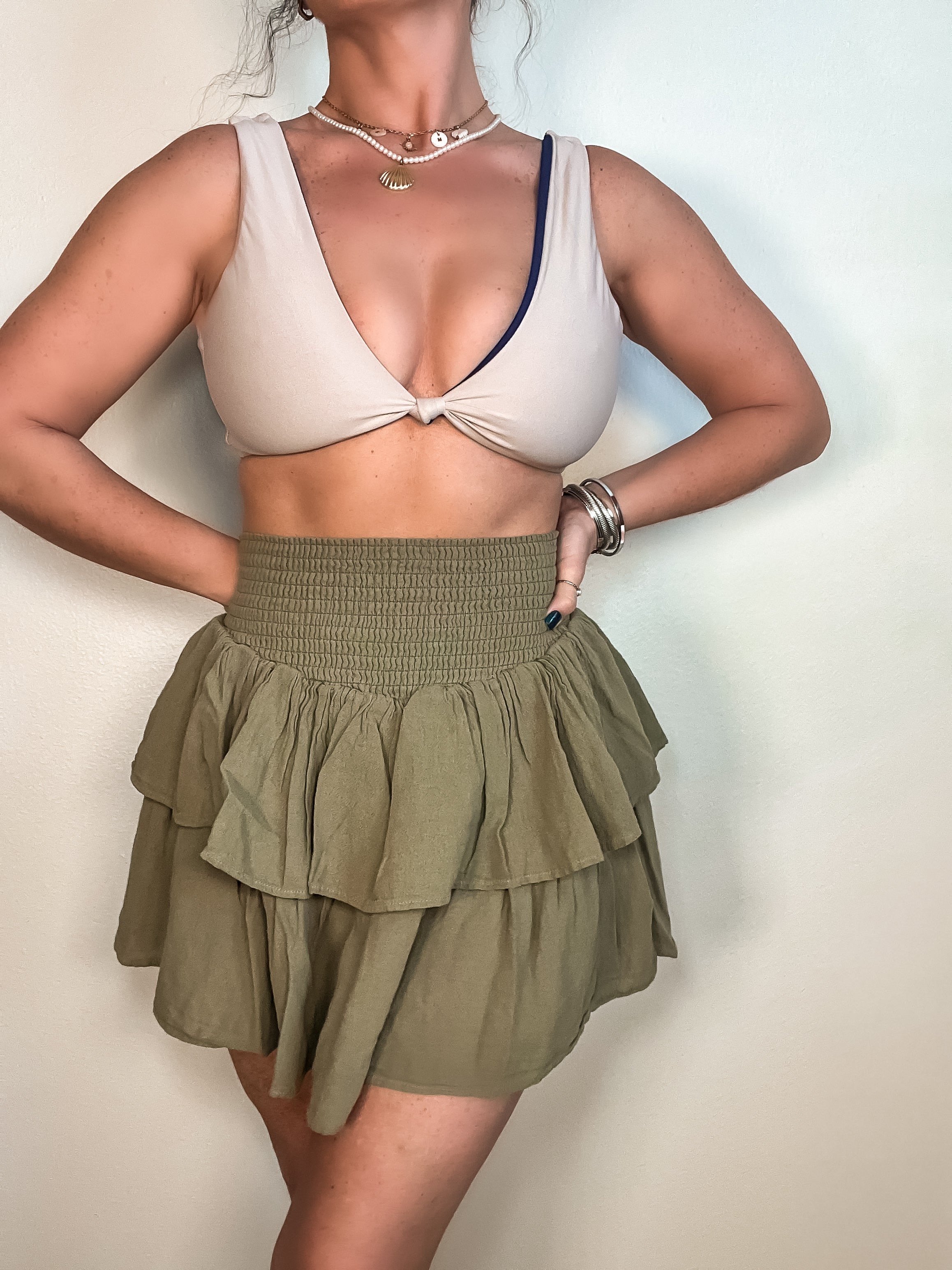 Olive Flirt Skirt