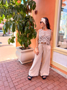 Khaki Travel Trouser