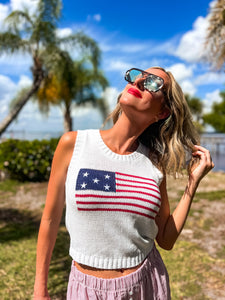 USA Flag Sweater