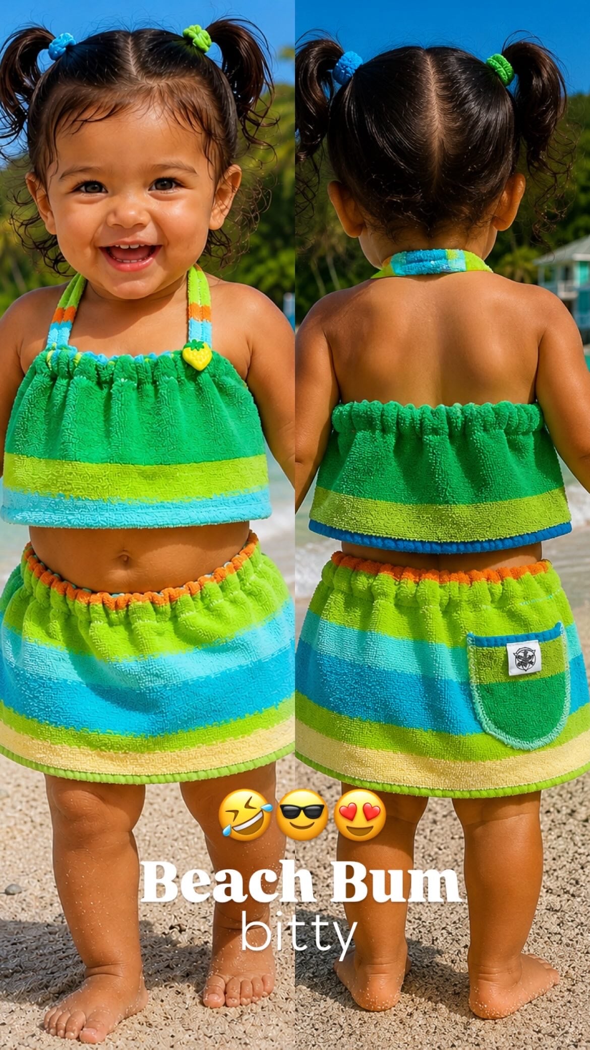 Beach Bum bitty Beachy Set