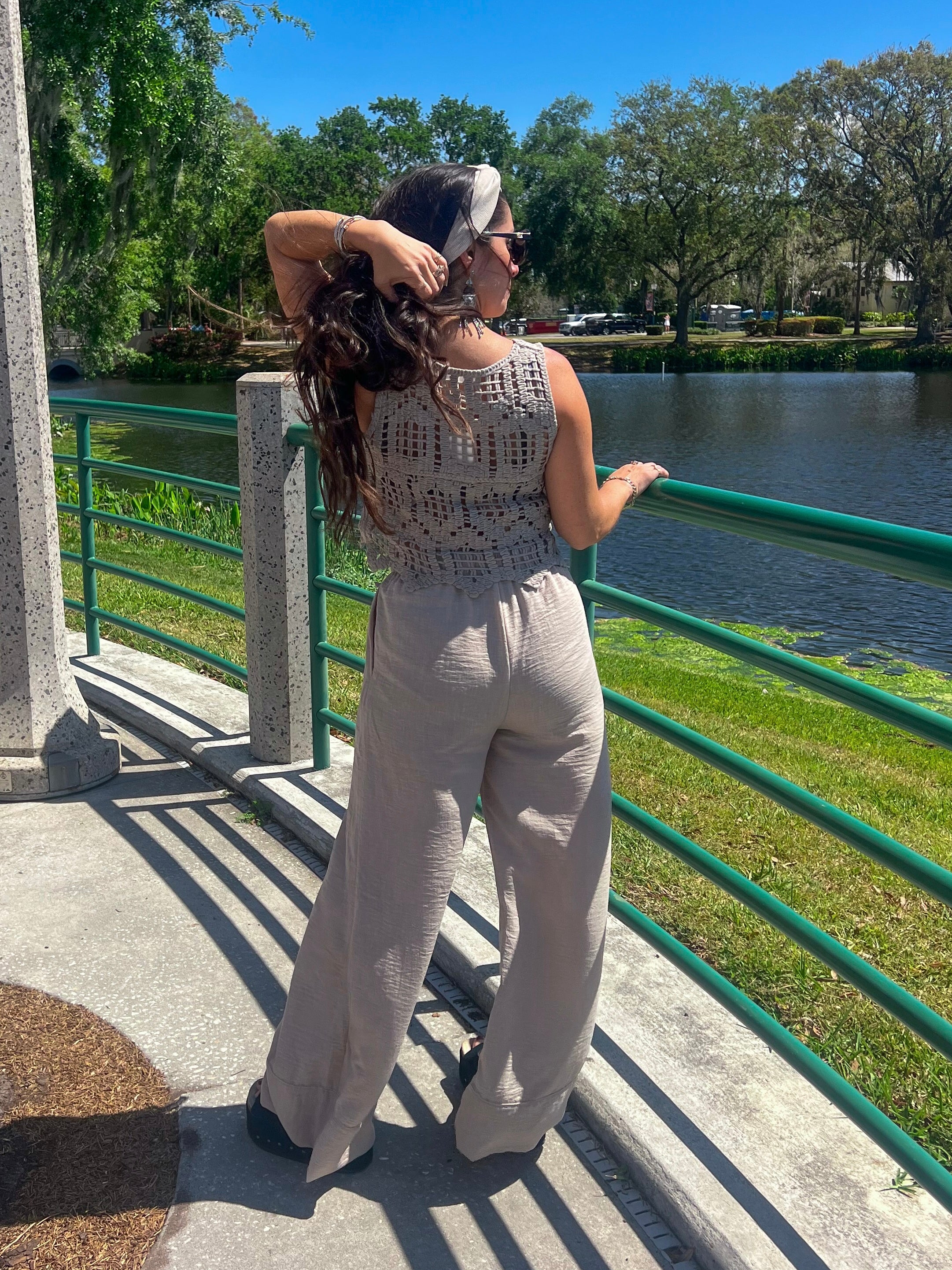 Khaki Travel Trouser