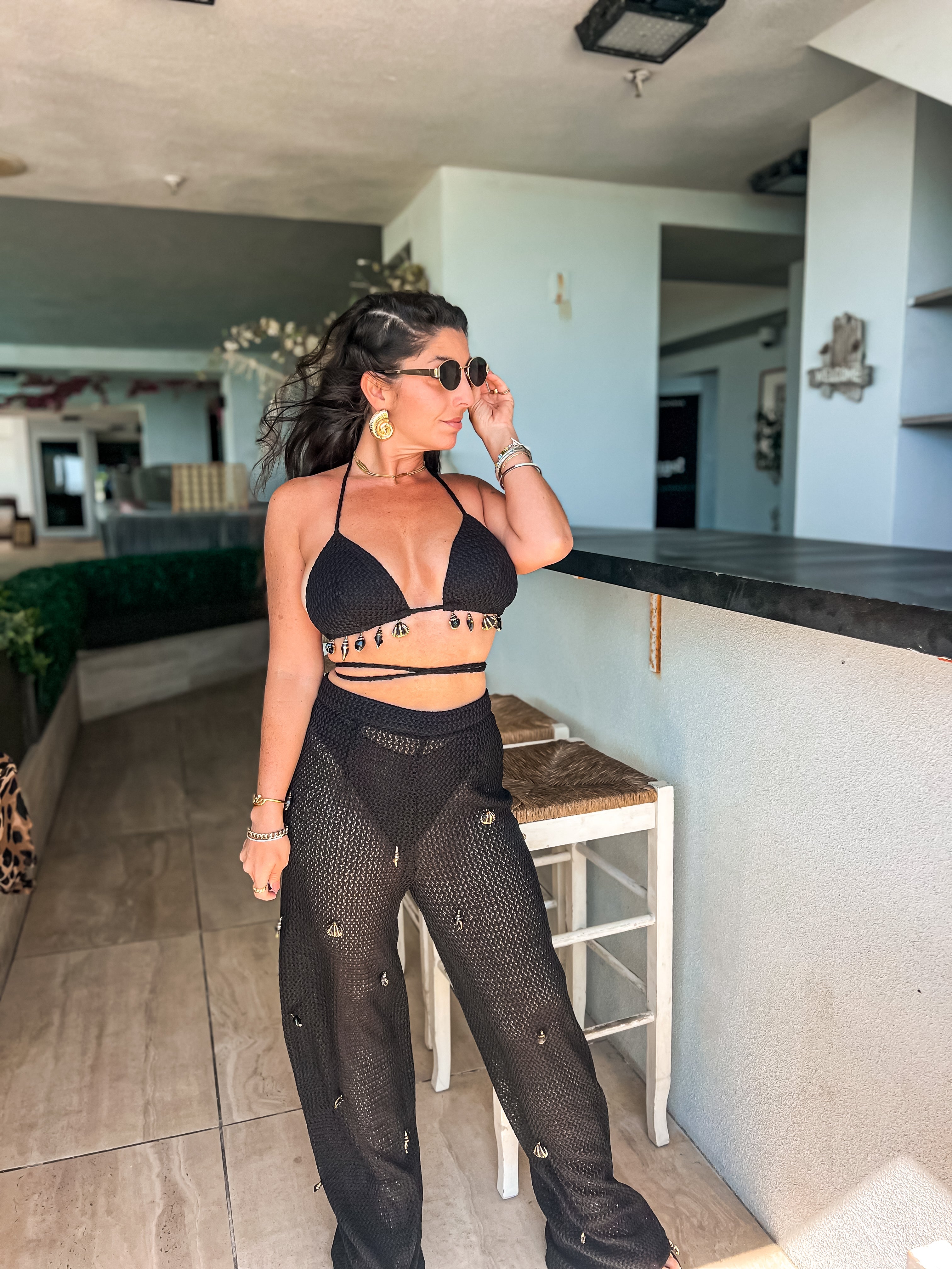 Luxe Seashell Knit Pants