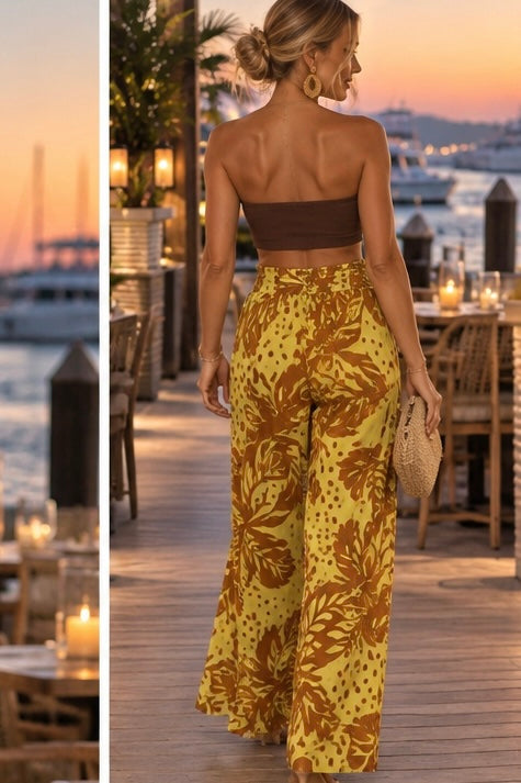 Toasted Lime Sheer Pants