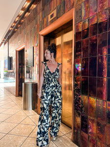 Black Printed Jumpsuit