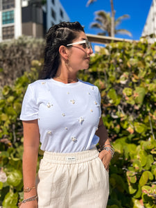 Seashell Embellished Tee