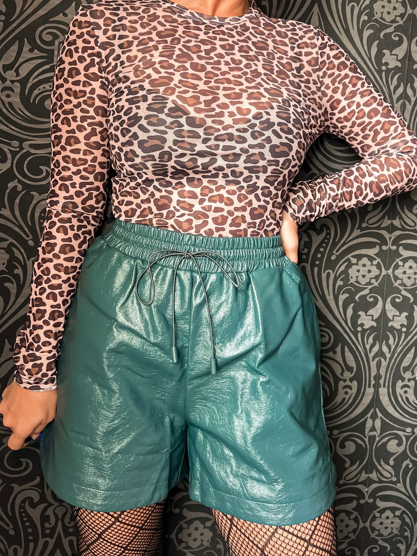 Pleather Hunter Shorts