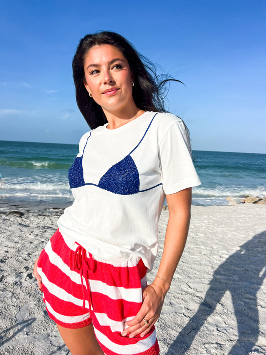 Bikini Tee Navy