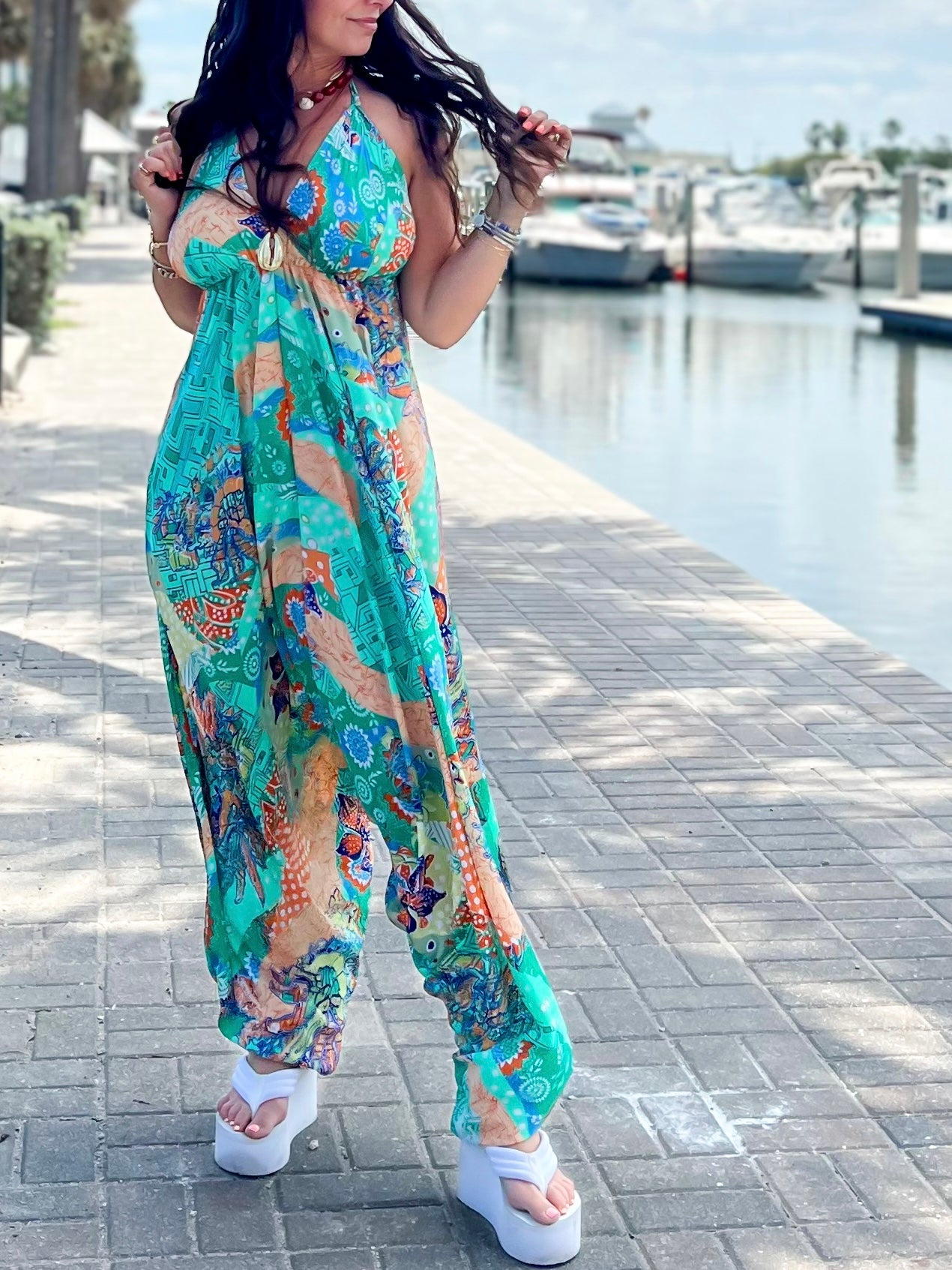 Boho Bright Jumpsuit