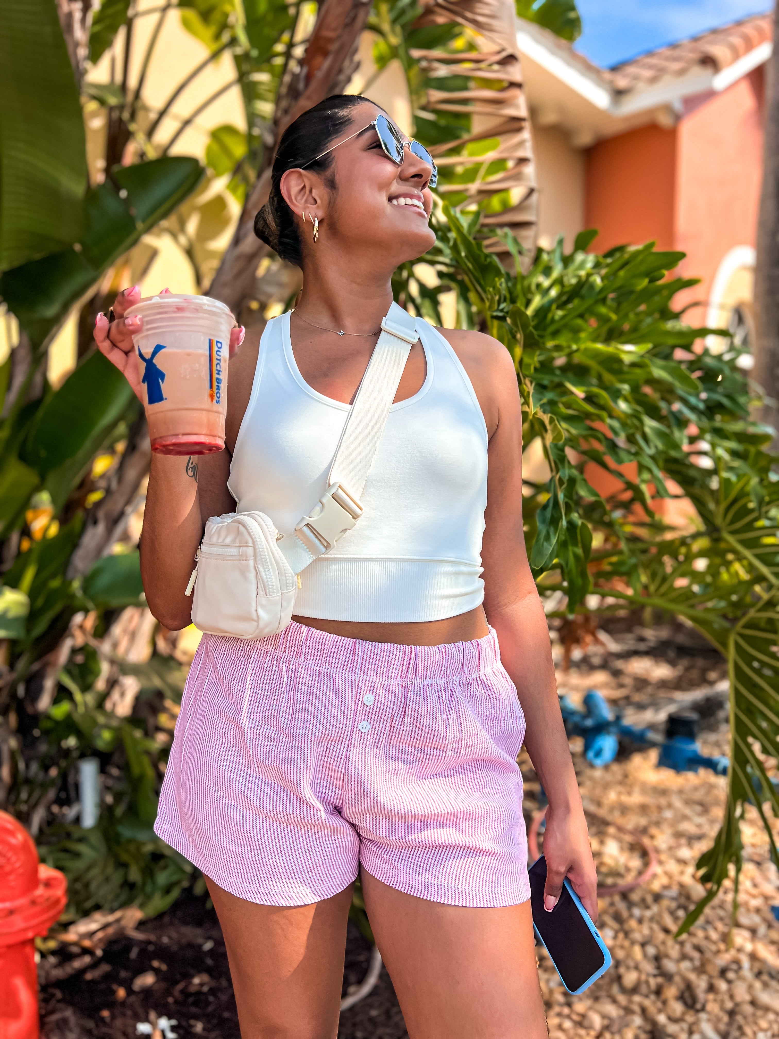 Strawberry Stripe Shorts