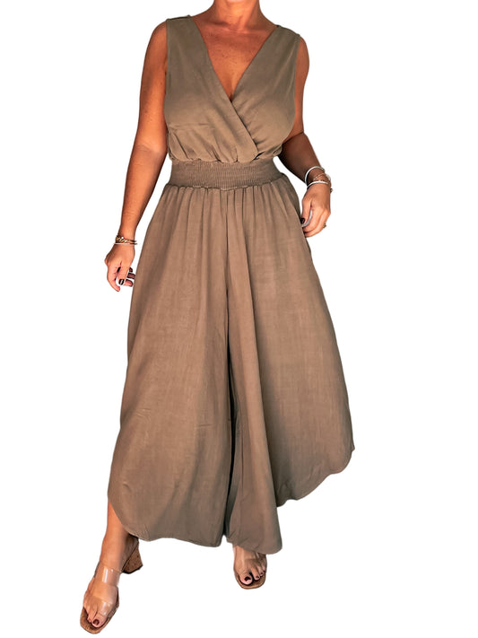 Linen Blend Jumpsuit