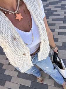 Netted Seashell Vest