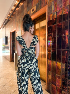 Black Printed Jumpsuit