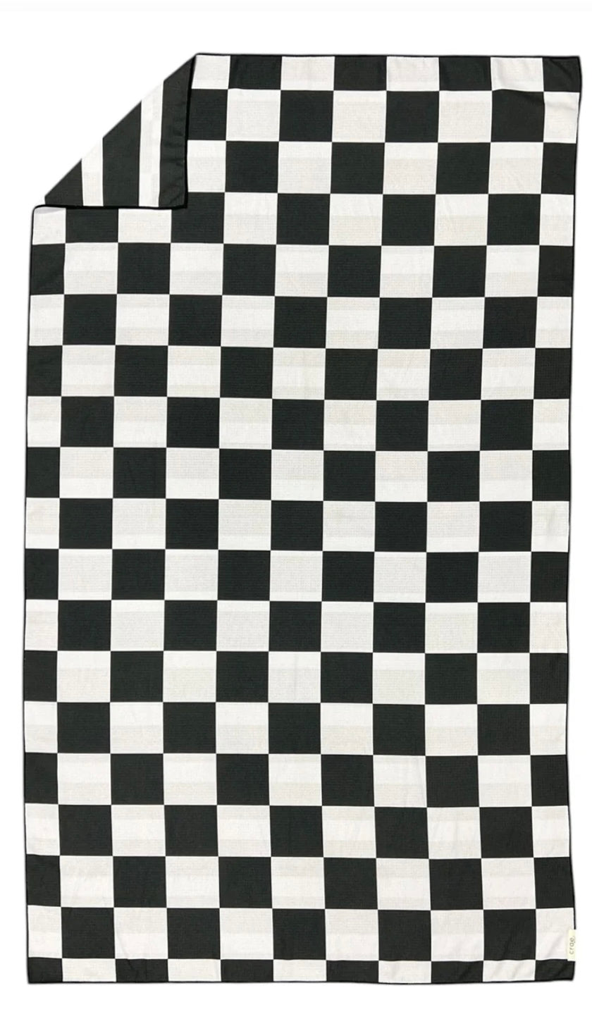 Checkmate Pool Towel: Reversible