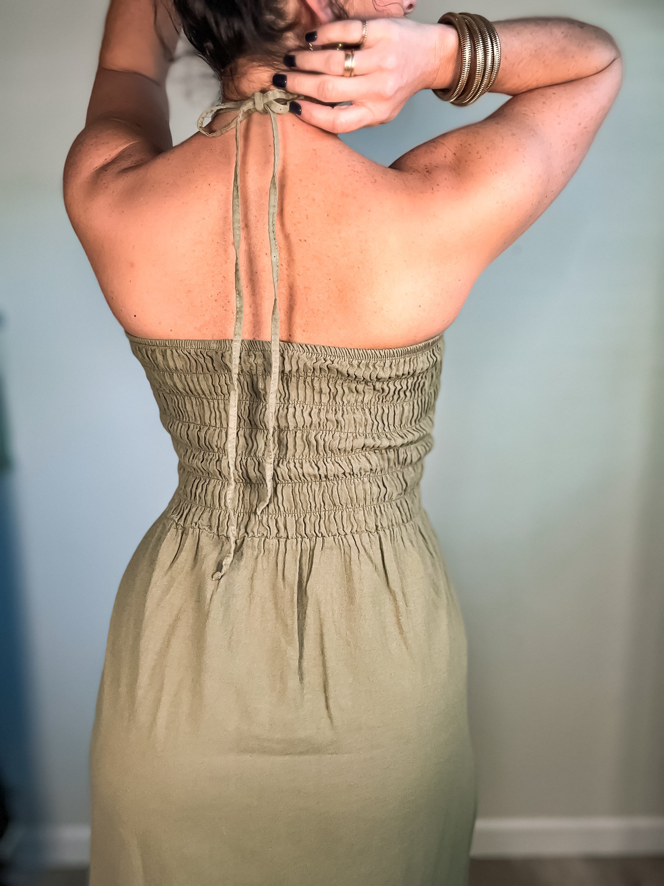 Olive Maxi Dress