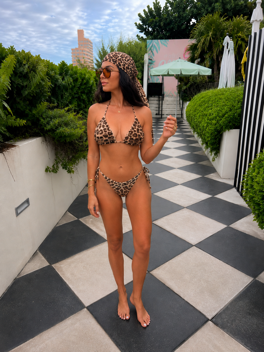 Cheetah Beaded Set
