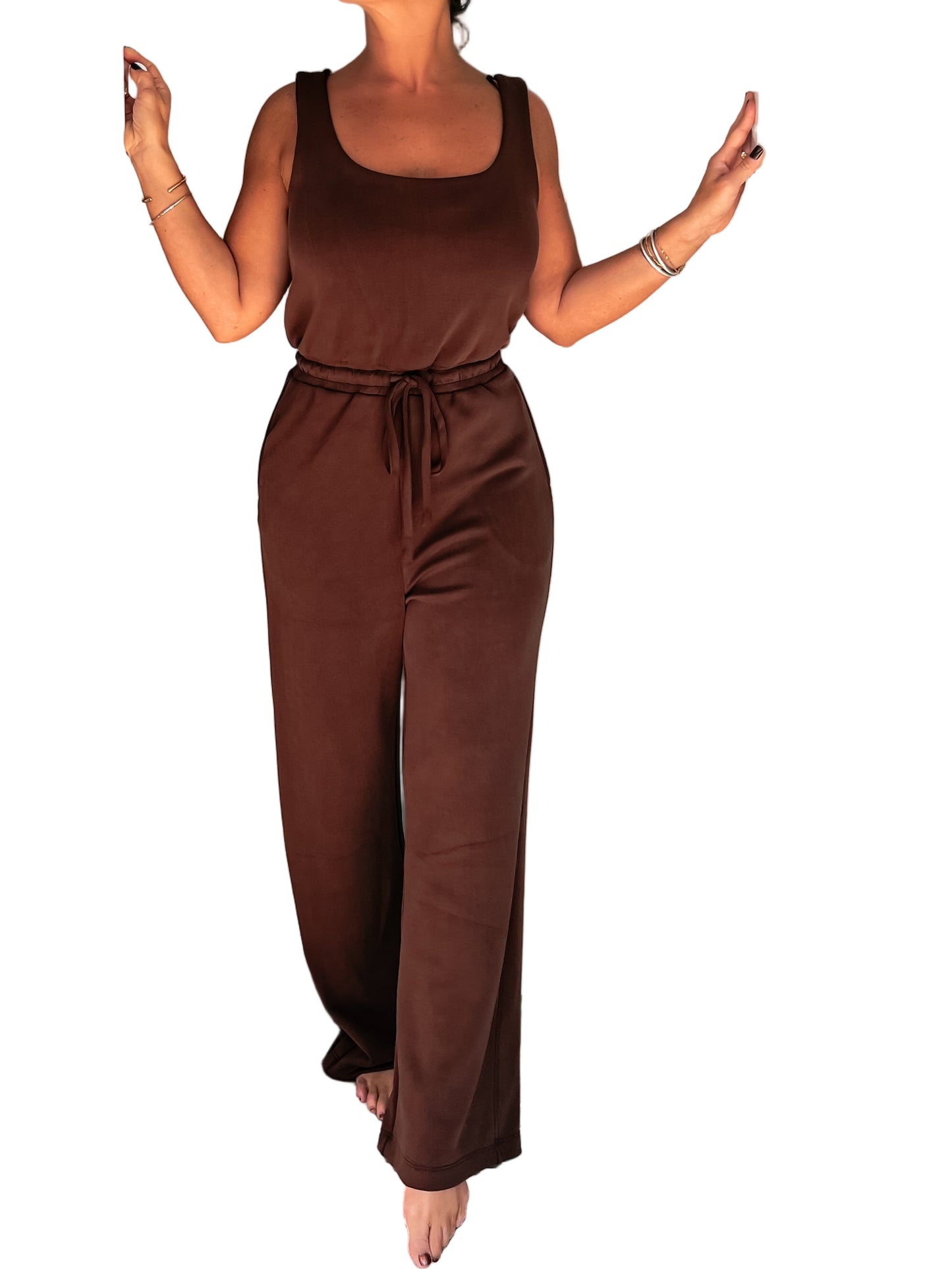 Comfy Chocolate Jumpsuit