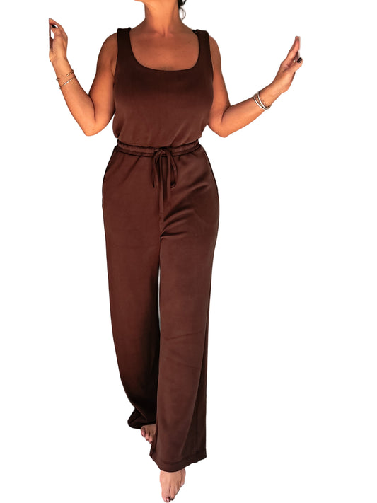 Comfy Chocolate Jumpsuit