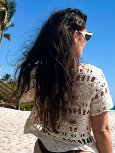 Open-knit Seashell Top