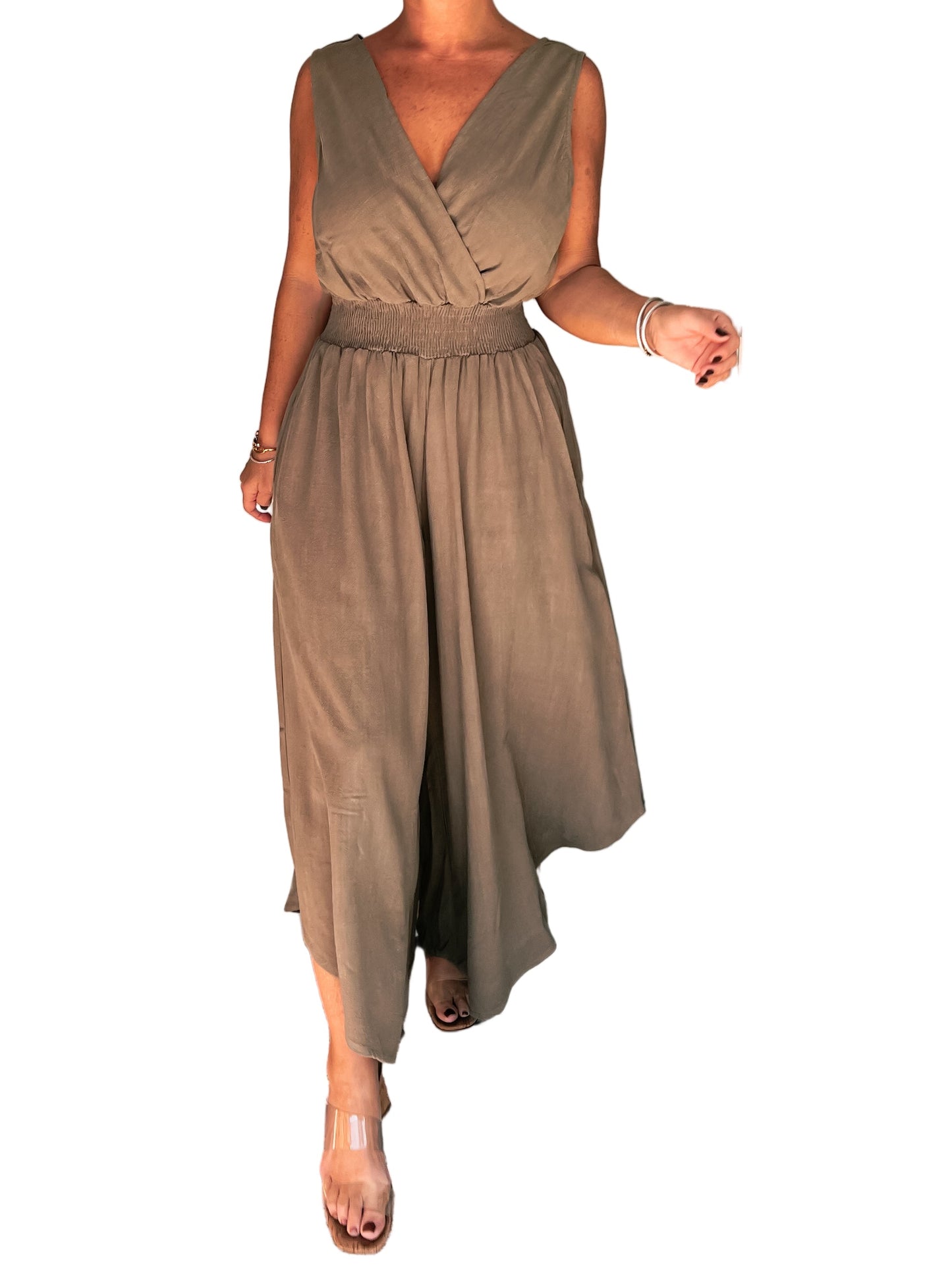 Linen Blend Jumpsuit