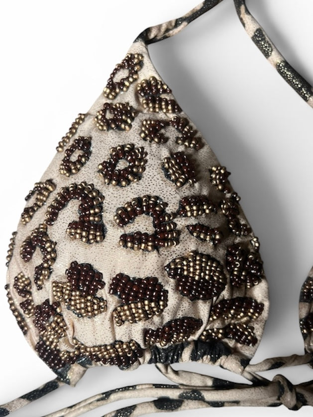 Cheetah Beaded Set