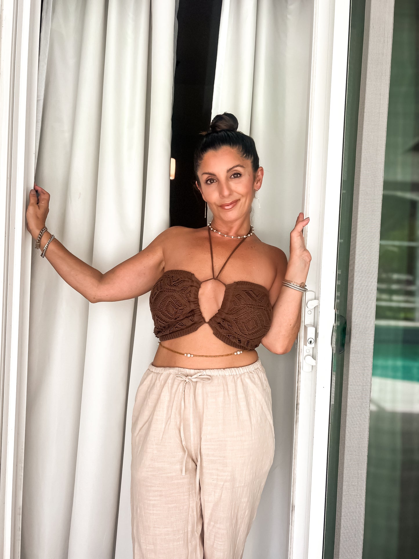 Chocolate Cake Crop Top