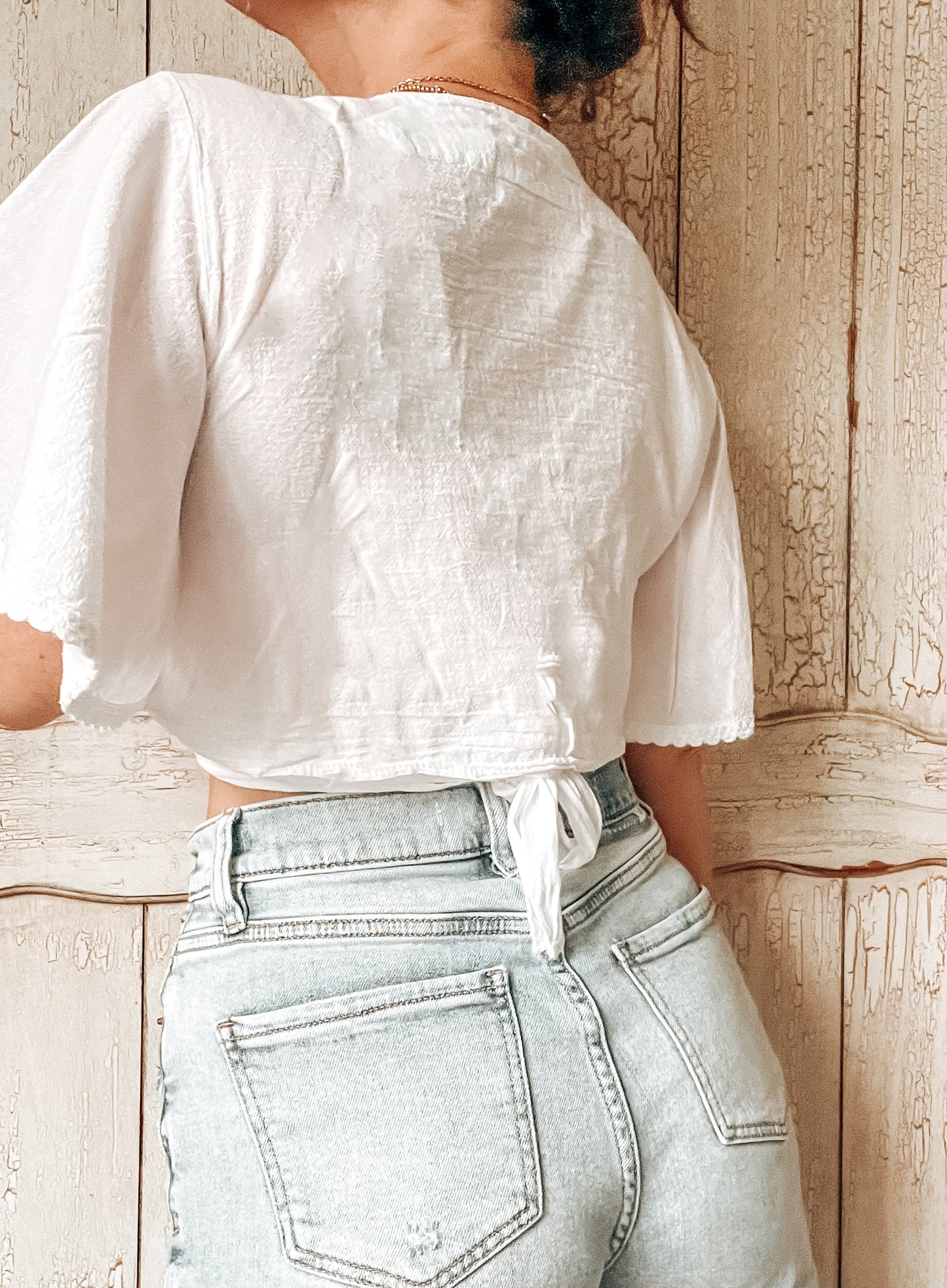 Peruvian Cotton Wrap Top