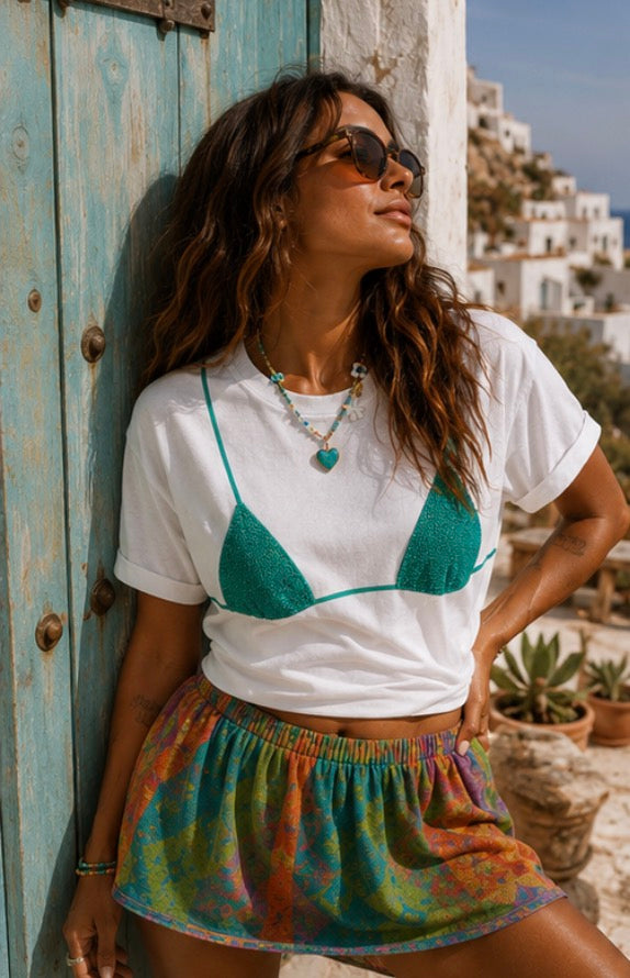 Bikini Tee Turq