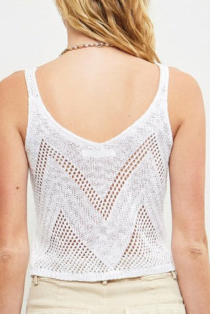 White Sweater Tank