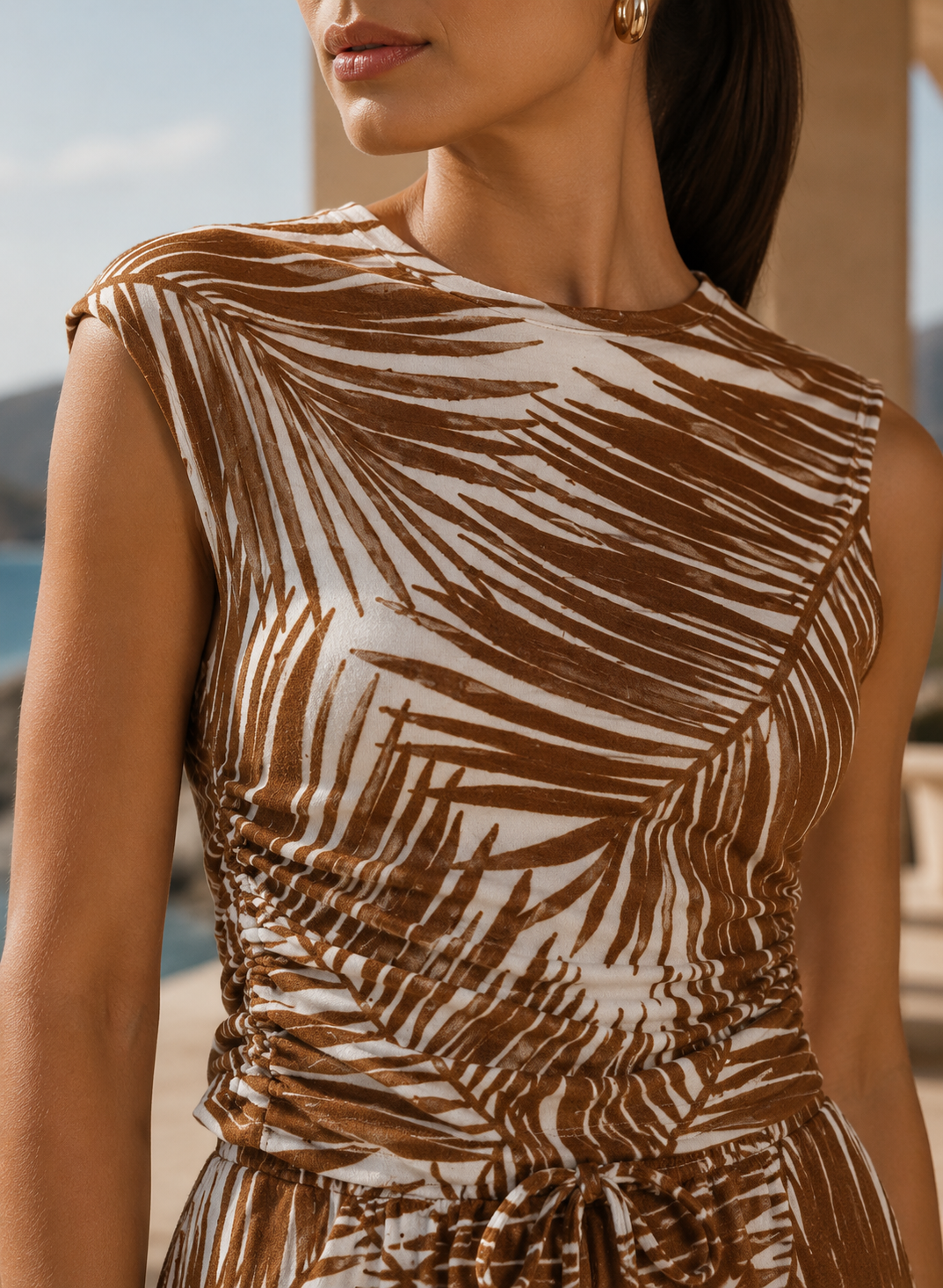 Brown Printed Tank
