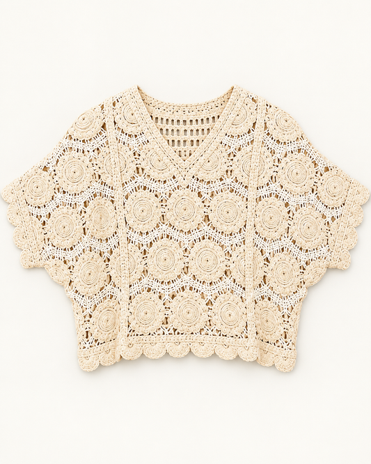 Crochet Open Knit Top